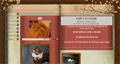 Desktop Screenshot of pawstofish.hostcentric.com